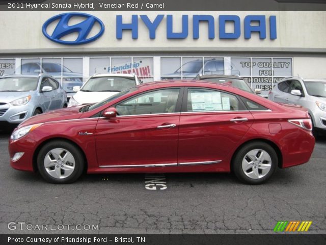 2011 Hyundai Sonata Hybrid in Venetian Red