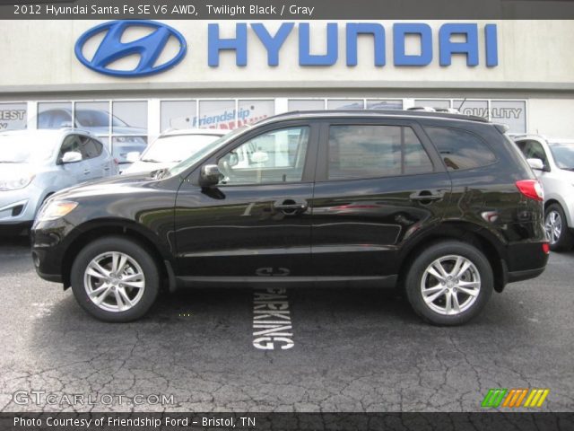2012 Hyundai Santa Fe SE V6 AWD in Twilight Black
