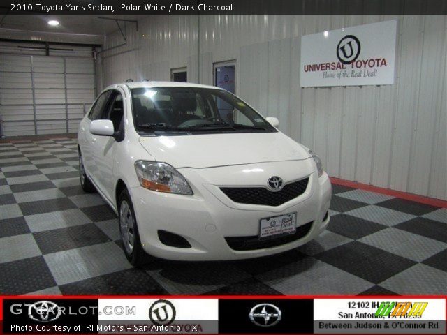 2010 Toyota Yaris Sedan in Polar White