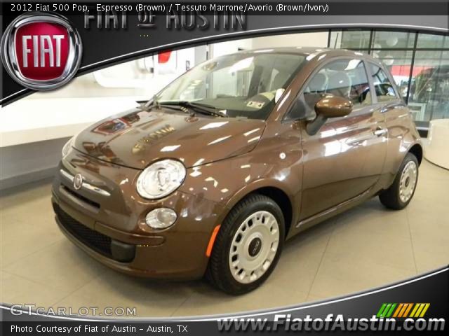 2012 Fiat 500 Pop in Espresso (Brown)
