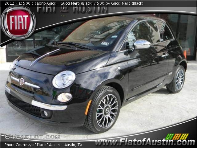 2012 Fiat 500 c cabrio Gucci in Gucci Nero (Black)