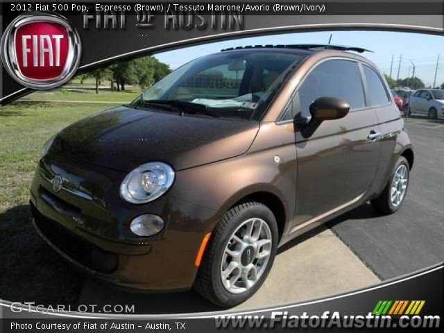 2012 Fiat 500 Pop in Espresso (Brown)