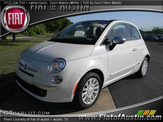 2012 Fiat 500 c cabrio Gucci in Gucci Bianco (White)