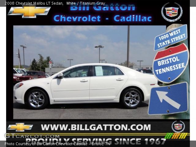 2008 Chevrolet Malibu LT Sedan in White