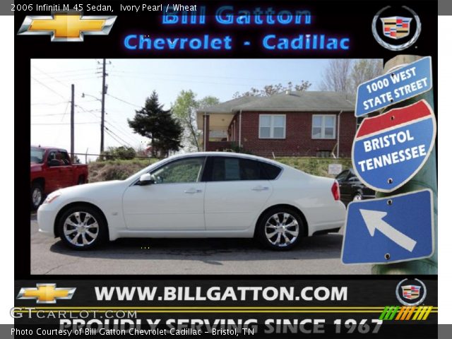 2006 Infiniti M 45 Sedan in Ivory Pearl