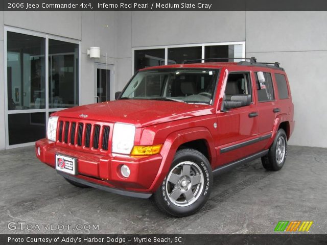 2006 Jeep Commander 4x4 in Inferno Red Pearl