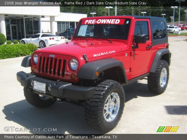 2008 Jeep Wrangler Rubicon 4x4 in Flame Red