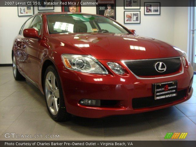 2007 Lexus GS 350 in Matador Red Mica