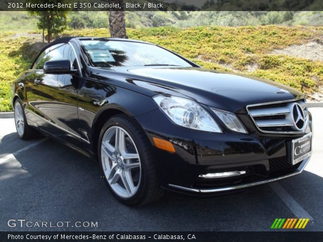 2012 Mercedes-Benz E 350 Cabriolet in Black