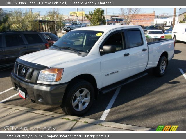 2008 Nissan Titan XE Crew Cab 4x4 in Blizzard White