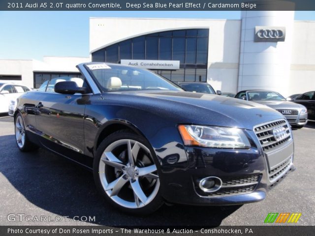 2011 Audi A5 2.0T quattro Convertible in Deep Sea Blue Pearl Effect