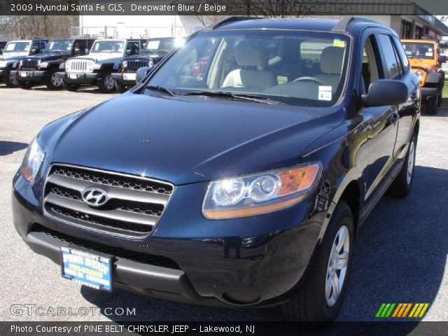 2009 Hyundai Santa Fe GLS in Deepwater Blue