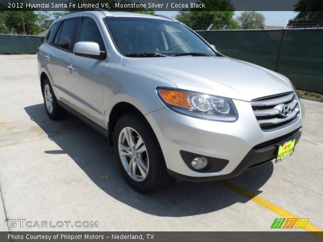 2012 Hyundai Santa Fe Limited V6 in Moonstone Silver