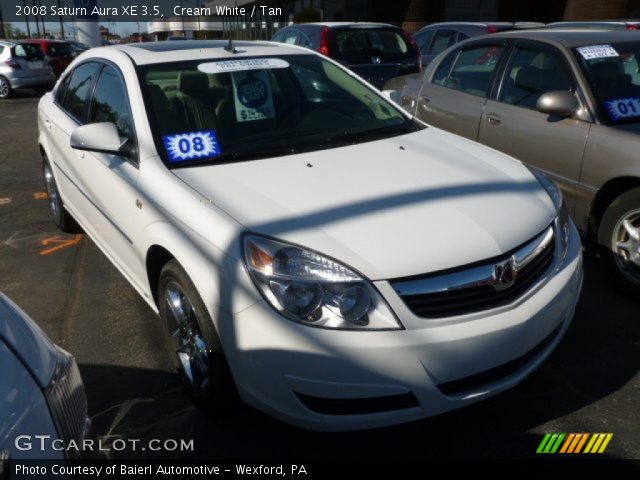 2008 Saturn Aura XE 3.5 in Cream White