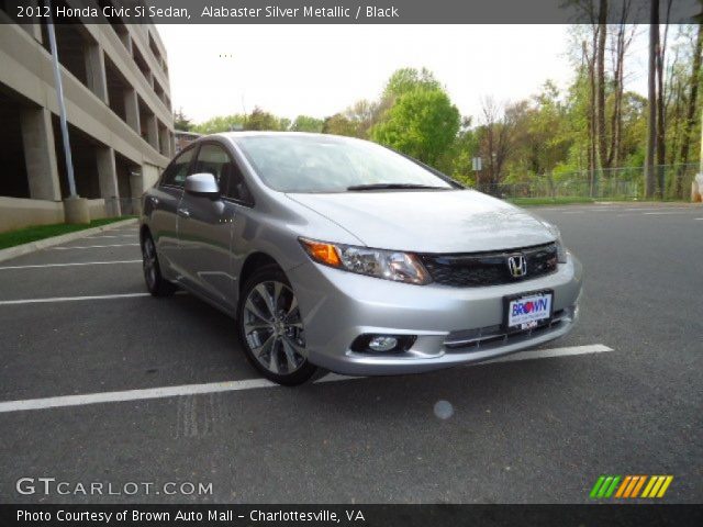 2012 Honda Civic Si Sedan in Alabaster Silver Metallic