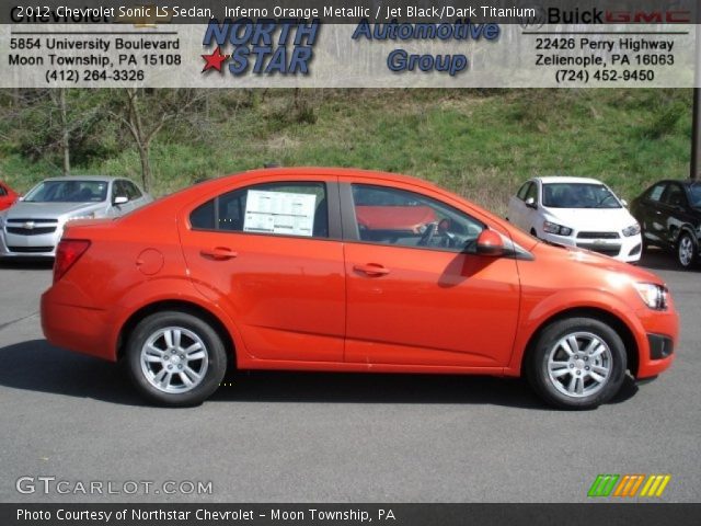 2012 Chevrolet Sonic LS Sedan in Inferno Orange Metallic