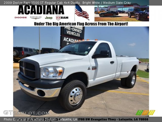 2009 Dodge Ram 3500 ST Regular Cab 4x4 Dually in Bright White