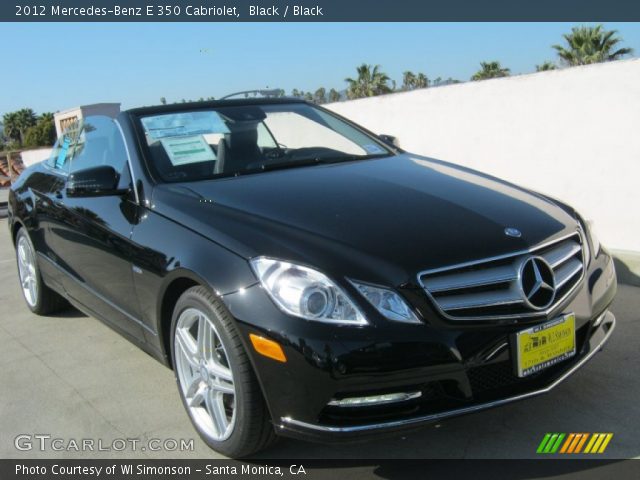 2012 Mercedes-Benz E 350 Cabriolet in Black