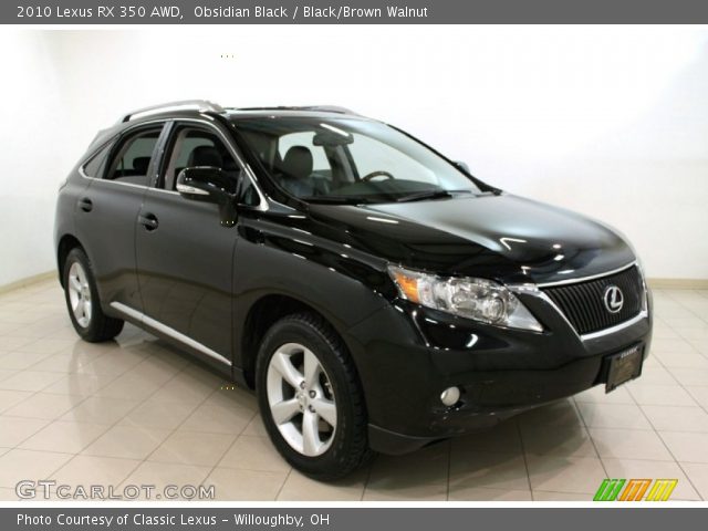 2010 Lexus RX 350 AWD in Obsidian Black