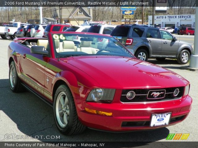 2006 Ford Mustang V6 Premium Convertible in Redfire Metallic