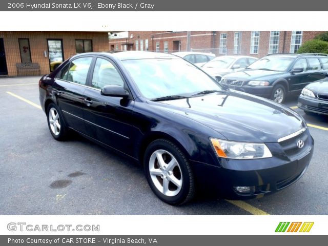 2006 Hyundai Sonata LX V6 in Ebony Black