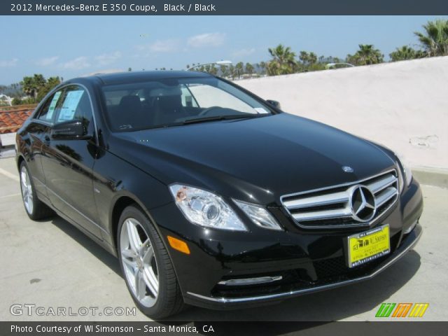 2012 Mercedes-Benz E 350 Coupe in Black