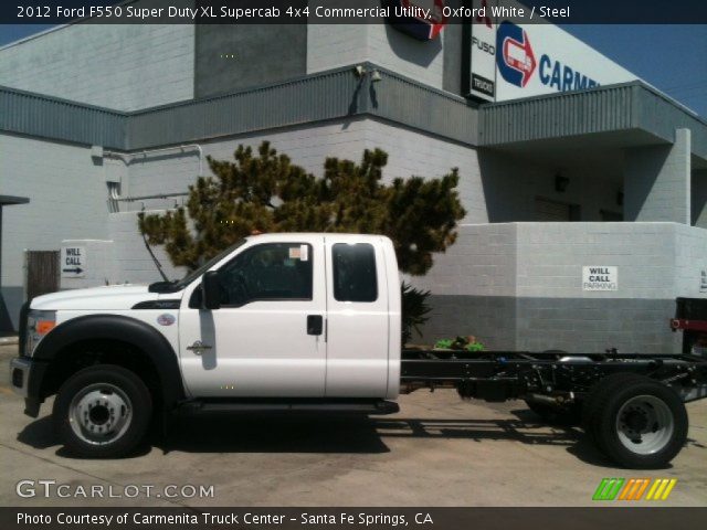 2012 Ford F550 Super Duty XL Supercab 4x4 Commercial Utility in Oxford White