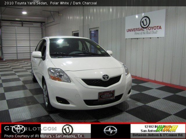 2010 Toyota Yaris Sedan in Polar White