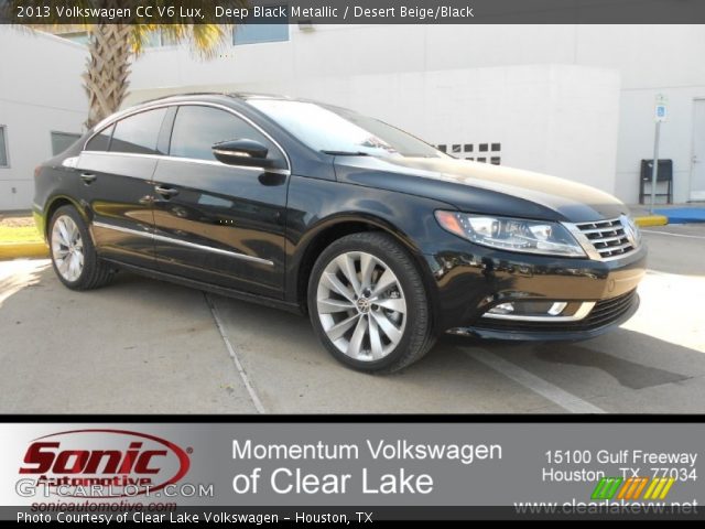 2013 Volkswagen CC V6 Lux in Deep Black Metallic