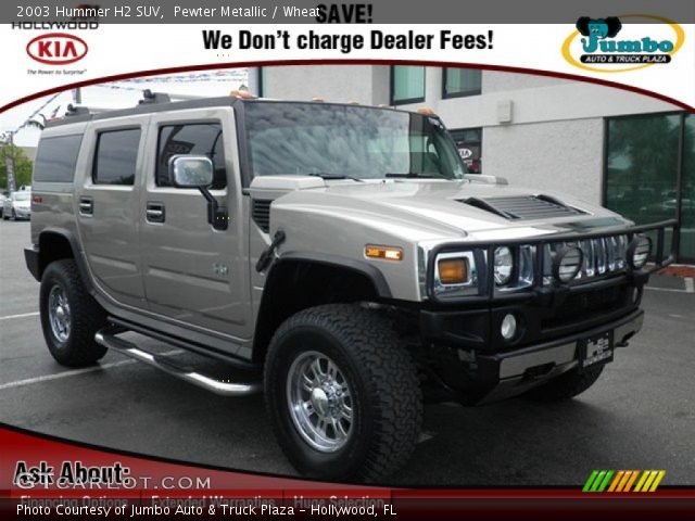 2003 Hummer H2 SUV in Pewter Metallic