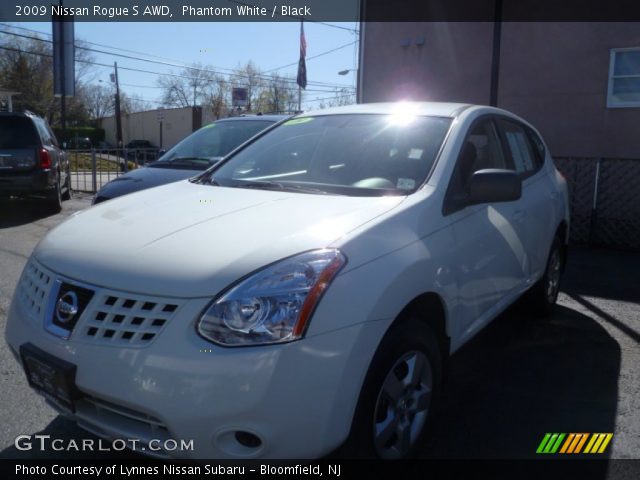 2009 Nissan Rogue S AWD in Phantom White