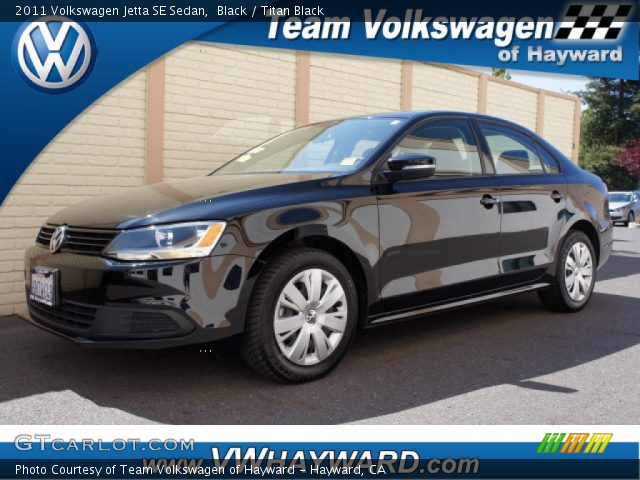 2011 Volkswagen Jetta SE Sedan in Black