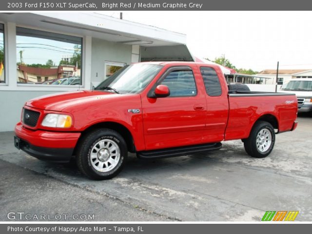 2003 Ford F150 XLT SuperCab in Bright Red