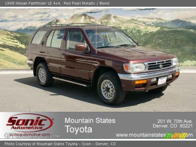 1998 Nissan Pathfinder LE 4x4 in Red Pearl Metallic