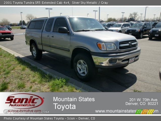 2001 Toyota Tundra SR5 Extended Cab 4x4 in Silver Sky Metallic
