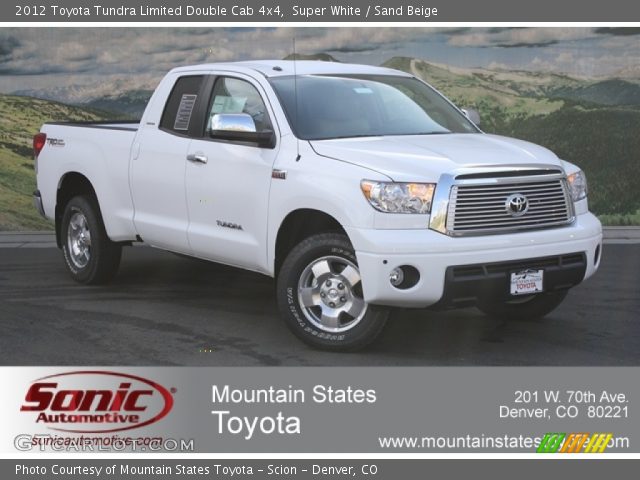 2012 Toyota Tundra Limited Double Cab 4x4 in Super White