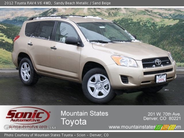 2012 Toyota RAV4 V6 4WD in Sandy Beach Metallic