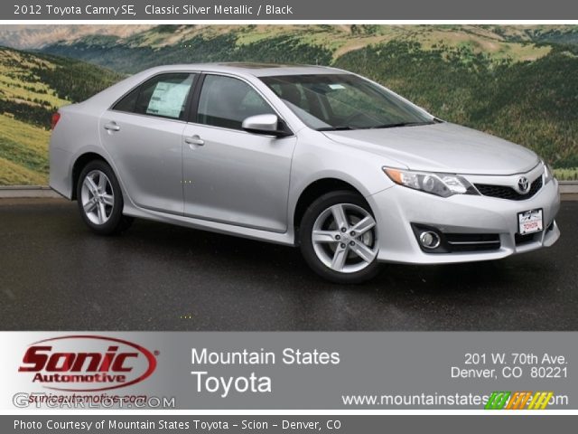 2012 Toyota Camry SE in Classic Silver Metallic
