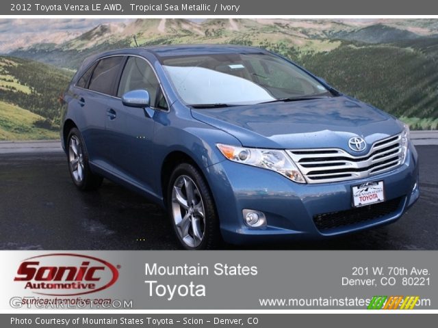 2012 Toyota Venza LE AWD in Tropical Sea Metallic