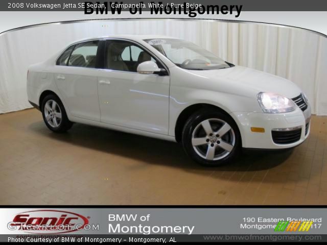 2008 Volkswagen Jetta SE Sedan in Campanella White