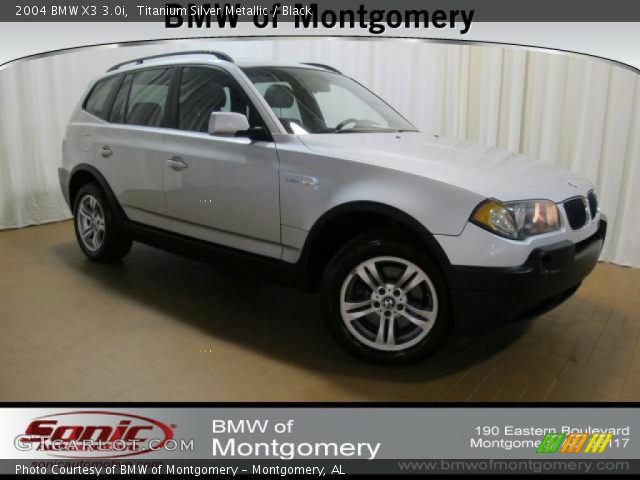 2004 BMW X3 3.0i in Titanium Silver Metallic
