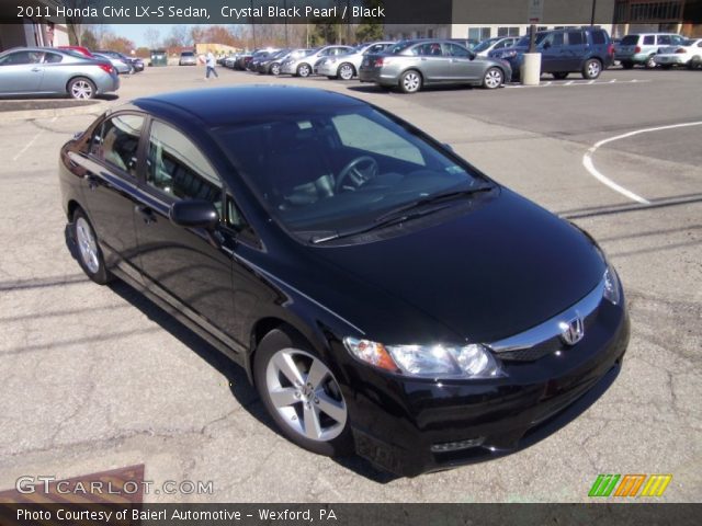 2011 Honda Civic LX-S Sedan in Crystal Black Pearl