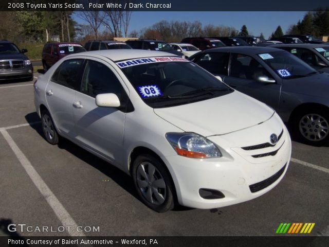 2008 Toyota Yaris Sedan in Polar White