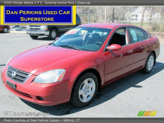 2003 Nissan Altima 2.5 S in Sonoma Sunset Red