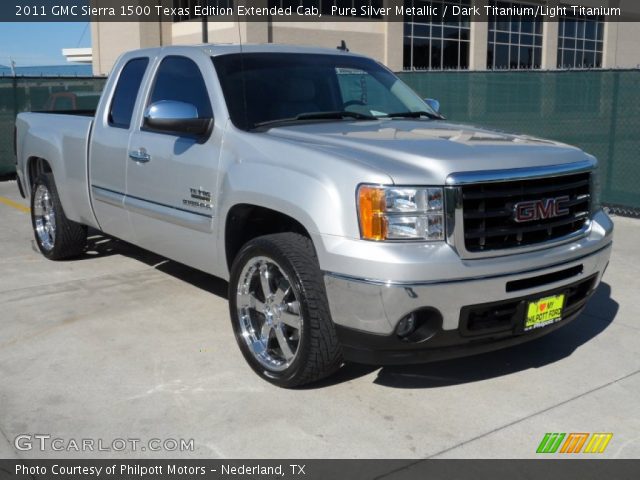 2011 GMC Sierra 1500 Texas Edition Extended Cab in Pure Silver Metallic
