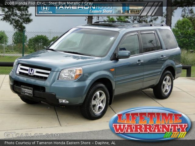 2008 Honda Pilot EX-L in Steel Blue Metallic