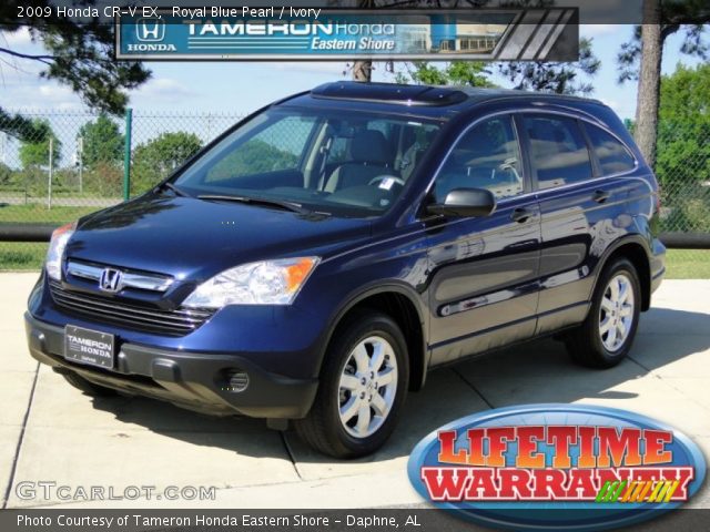 2009 Honda cr v royal blue pearl #5