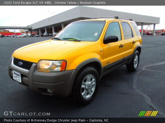 2002 Ford Escape XLT V6 4WD in Chrome Yellow