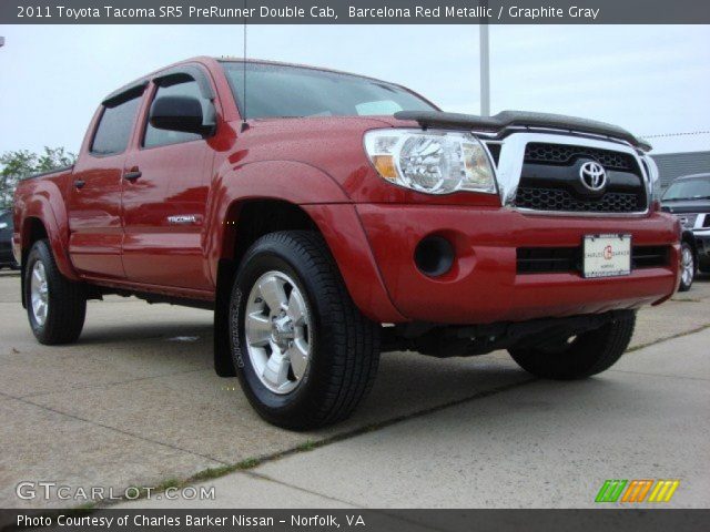 2011 Toyota Tacoma SR5 PreRunner Double Cab in Barcelona Red Metallic