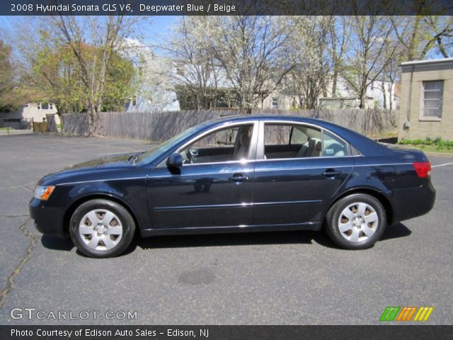 2008 Hyundai Sonata GLS V6 in Deepwater Blue